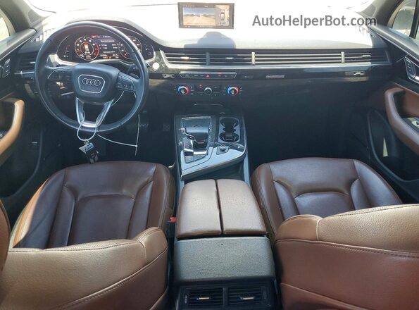 WA1LAAF70JD016384 2018 AUDI Q7 White წინა პანელის ხედი