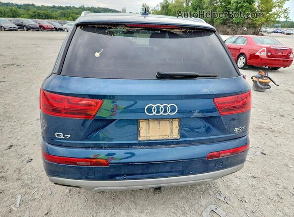 WA1LAAF70JD042984 2018 AUDI Q7 Blue Հետևի տեսք