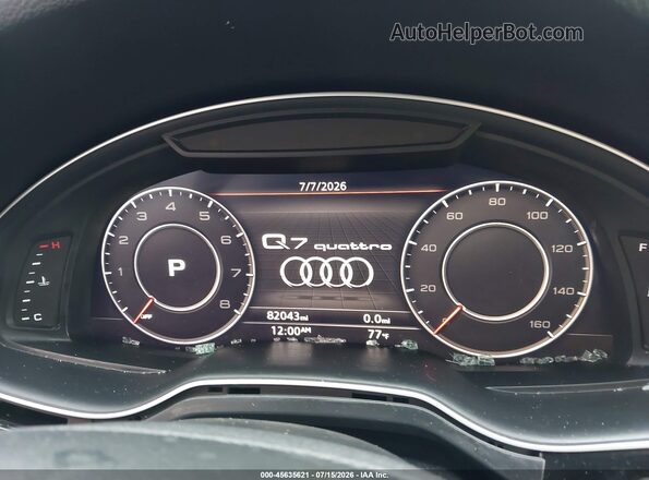 WA1LAAF70JD049921 2018 AUDI Q7 White Հետևի նստատեղերի տեսք