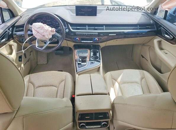 WA1LAAF70KD007329 2019 AUDI Q7 White წინა პანელის ხედი