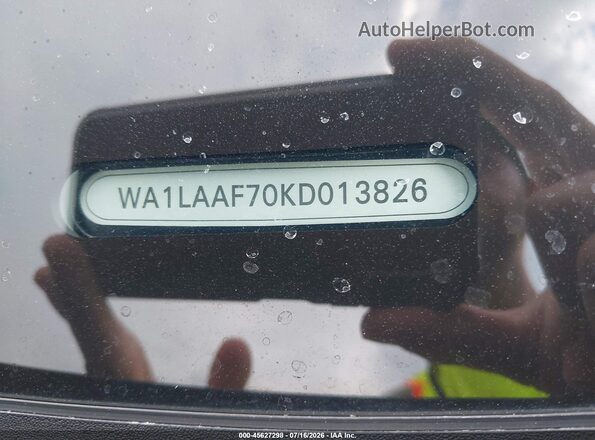 WA1LAAF70KD013826 2019 AUDI Q7 Черный Вид подкапотного пространства