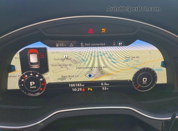 WA1LAAF70KD042968 2019 AUDI Q7 White ხელსაწყოთა პანელის ხედი
