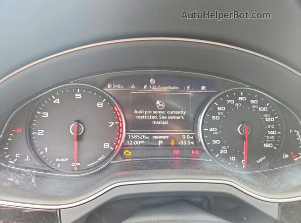 WA1LAAF71HD004559 2017 AUDI Q7 Gray ხელსაწყოთა პანელის ხედი