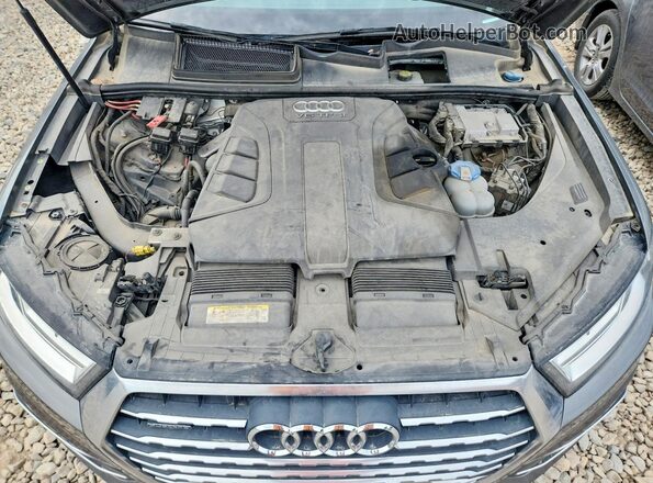 WA1LAAF71HD004559 2017 AUDI Q7 Gray უკანა სალონის ხედი