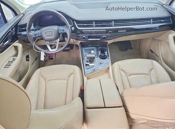 WA1LAAF71KD012541 2019 AUDI Q7 White Առջևի վահանակի տեսք