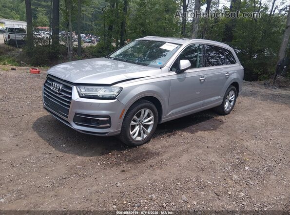 WA1LAAF71KD034622 2019 AUDI Q7 Silver წინა მარცხენა ხედი სამი მეოთხედიდან