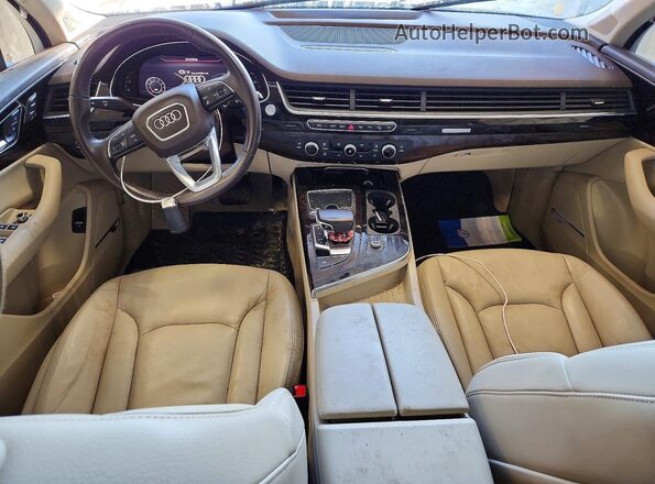 WA1LAAF72KD025184 2019 AUDI Q7 White წინა პანელის ხედი