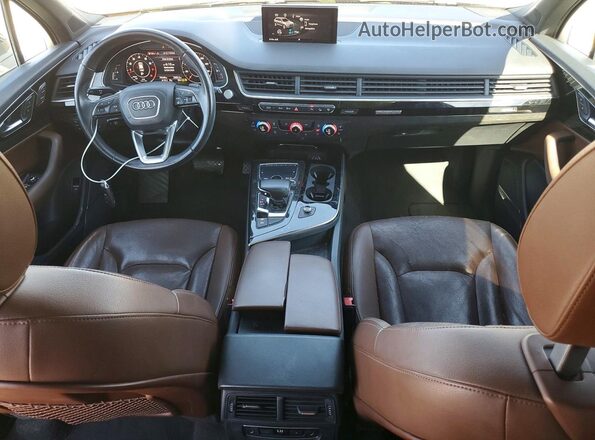 WA1LAAF73HD054900 2017 AUDI Q7 Black წინა პანელის ხედი