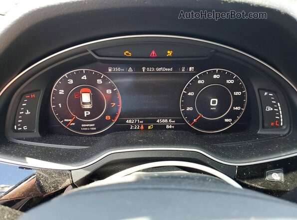 WA1LAAF74JD030238 2018 AUDI Q7 White Вид щитка приладів