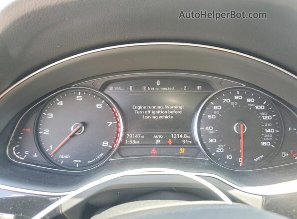 WA1LAAF74JD044995 2018 AUDI Q7 Silver Widok zestawu wskaźników