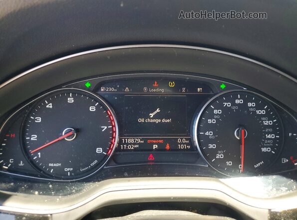 WA1LAAF75HD030338 2017 AUDI Q7 Silver Սարքավորումների վահանակի տեսք