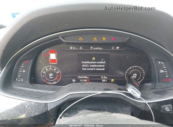 WA1LAAF76HD017033 2017 AUDI Q7 Black Widok tylnych siedzeń