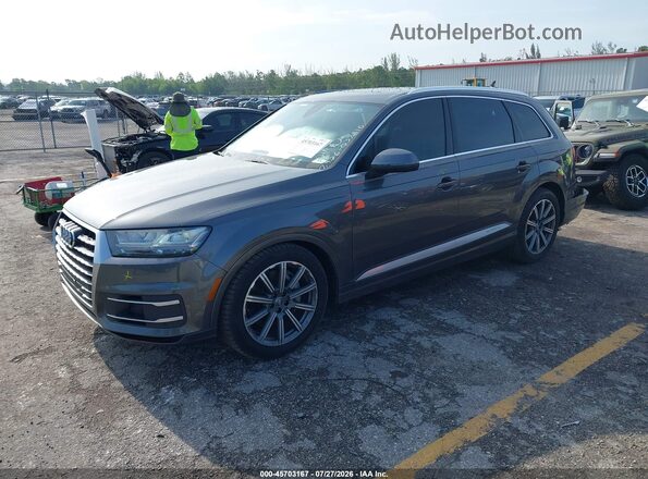 WA1LAAF76JD037210 2018 AUDI Q7 Gray Առջևի ձախ երեք քառորդ տեսարան