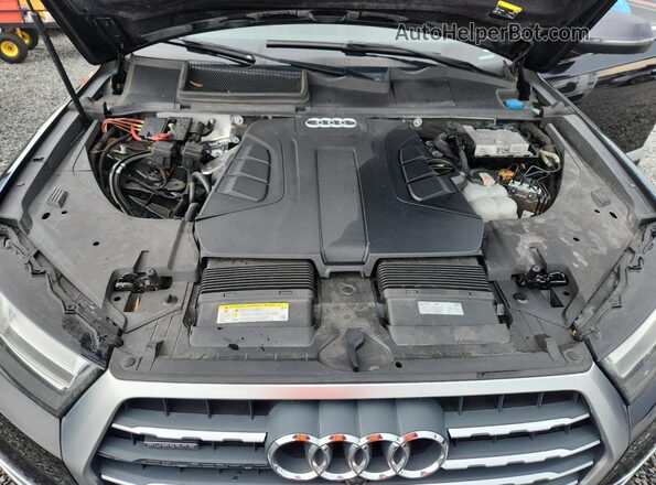 WA1LAAF76KD011322 2019 AUDI Q7 Black ძრავის განყოფილების ხედი