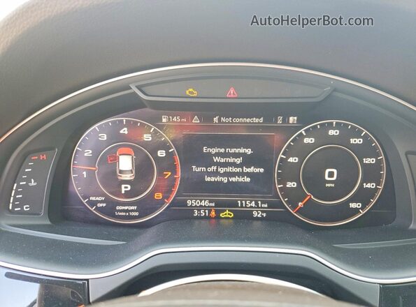 WA1LAAF77HD026307 2017 AUDI Q7 White ხელსაწყოთა პანელის ხედი