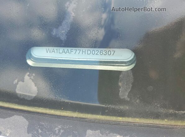 WA1LAAF77HD026307 2017 AUDI Q7 White VIN კოდის სტიკერის ხედი