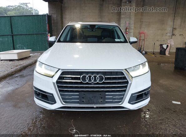 WA1LAAF77JD037877 2018 AUDI Q7 White Instrument cluster view