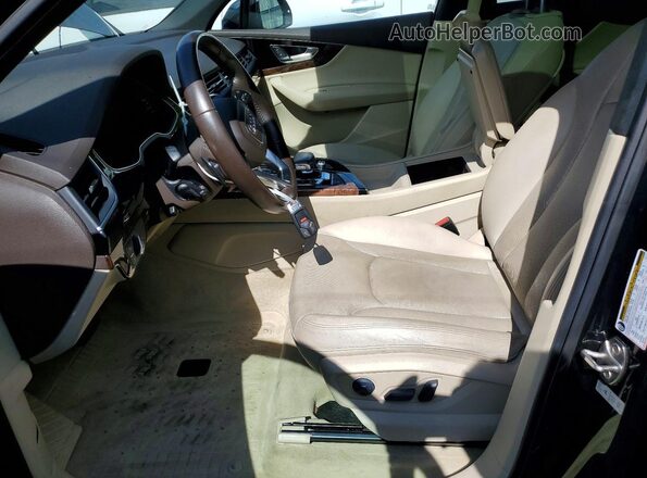 WA1LAAF78HD015042 2017 AUDI Q7 Black წინა სალონის ხედი