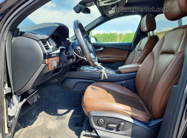 WA1LAAF78HD025442 2017 AUDI Q7 Black Vista interior delantera