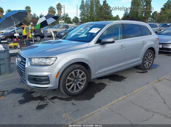 WA1LAAF79HD001439 2017 AUDI Q7 Silver Առջևի ձախ երեք քառորդ տեսարան