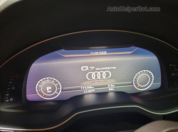 WA1LAAF79HD015454 2017 AUDI Q7 White Սարքավորումների վահանակի տեսք