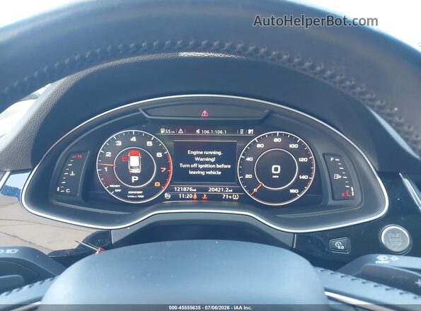 WA1LAAF79HD019651 2017 AUDI Q7 Blue Rear seats view