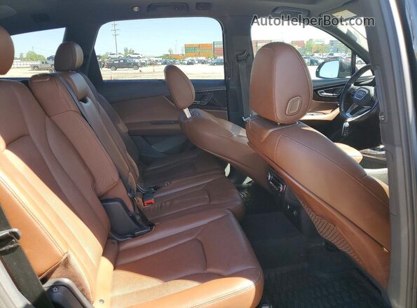 WA1LAAF79KD020290 2019 AUDI Q7 Black Widok wnętrza z tyłu