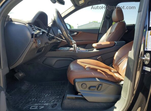 WA1LAAF79KD020290 2019 AUDI Q7 Black Widok wnętrza z przodu