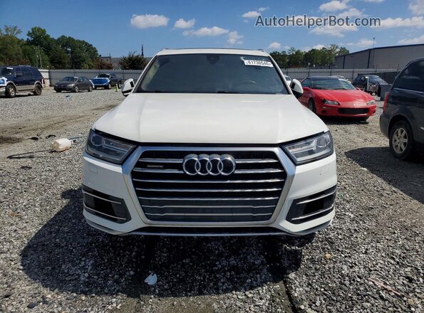 WA1LAAF7XJD034262 2018 AUDI Q7 White წინა ხედი