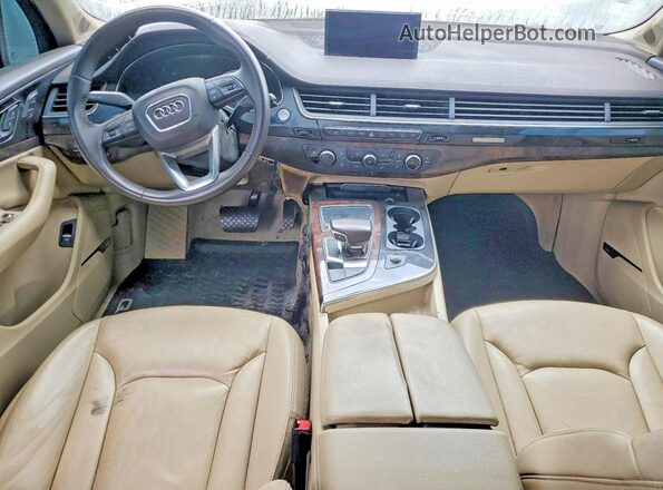 WA1LAAF7XJD034262 2018 AUDI Q7 White წინა პანელის ხედი