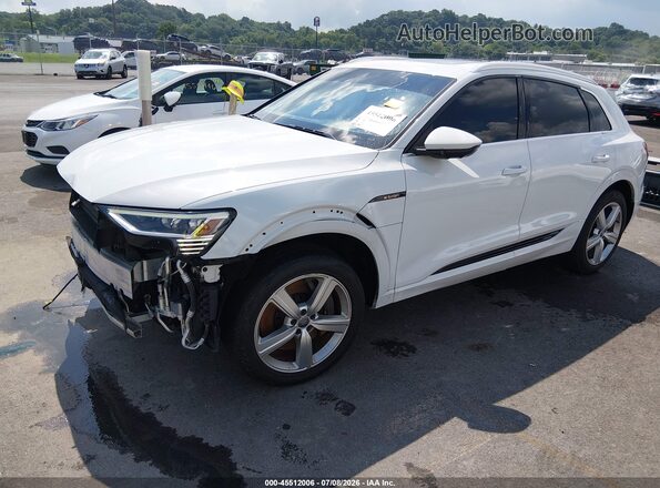 WA1LAAGE2KB011276 2019 AUDI E-TRON White წინა მარცხენა ხედი სამი მეოთხედიდან