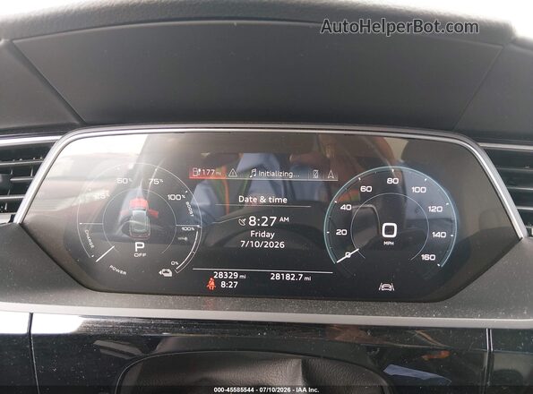 WA1LAAGE9KB010321 2019 AUDI E-TRON Gray Հետևի նստատեղերի տեսք