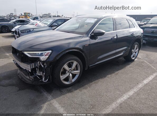 WA1LAAGE9KB010321 2019 AUDI E-TRON Gray Առջևի ձախ երեք քառորդ տեսարան
