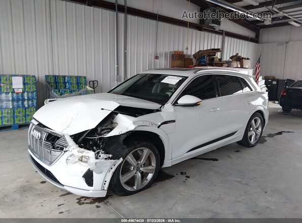 WA1LAAGEXKB024227 2019 AUDI E-TRON White Առջևի ձախ երեք քառորդ տեսարան