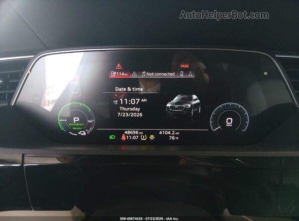 WA1LAAGEXKB024227 2019 AUDI E-TRON White Հետևի նստատեղերի տեսք