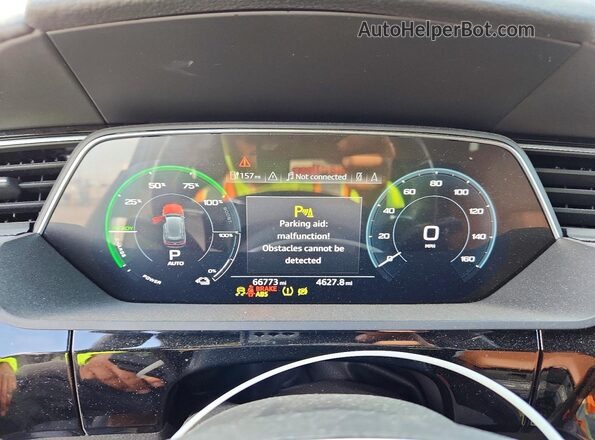 WA1LABGE3KB015343 2019 AUDI E-TRON Blue ხელსაწყოთა პანელის ხედი