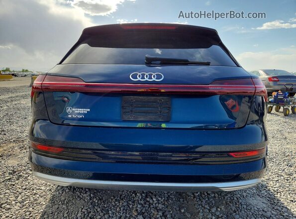 WA1LABGE3KB015343 2019 AUDI E-TRON Blue უკანა ხედი