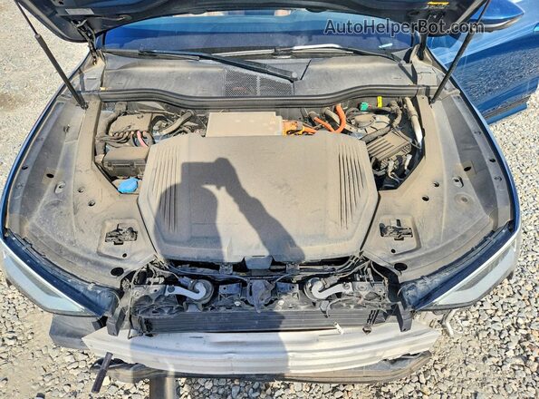 WA1LABGE3KB015343 2019 AUDI E-TRON Blue ძრავის განყოფილების ხედი
