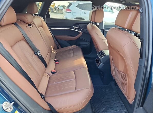 WA1LABGE3KB015343 2019 AUDI E-TRON Blue უკანა სალონის ხედი