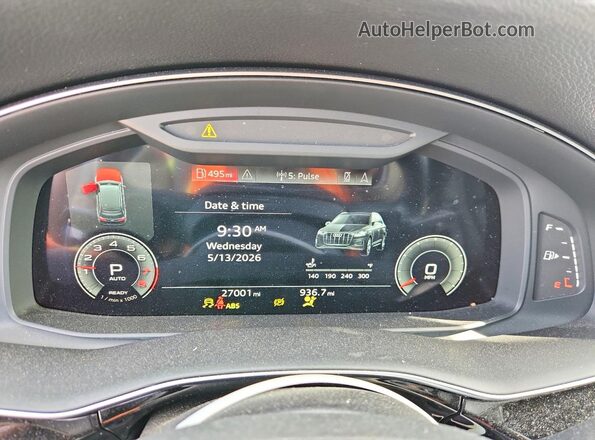 WA1LCBF73PD021703 2023 AUDI Q7 Gray ხელსაწყოთა პანელის ხედი