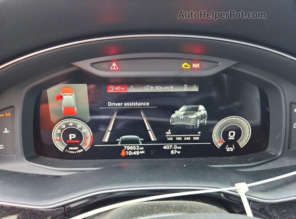 WA1LCBF76PD009531 2023 AUDI Q7 Gray Vista del cuadro de instrumentos