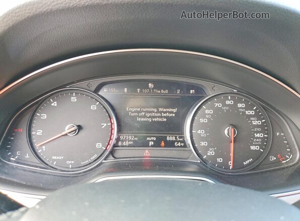 WA1LHAF70JD000343 2018 AUDI Q7 Black Instrument cluster view