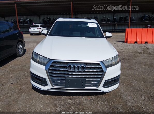 WA1LHAF70JD001430 2018 AUDI Q7 White Вид щитка приладів