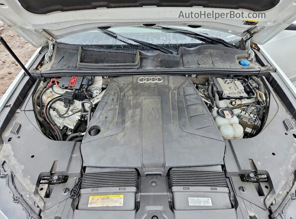 WA1LHAF71KD040156 2019 AUDI Q7 White Вид підкапотного простору