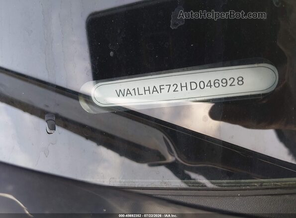 WA1LHAF72HD046928 2017 AUDI Q7 Black Vista del compartimento del motor