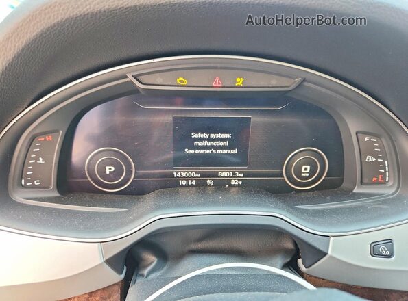 WA1LHAF72KD031546 2019 AUDI Q7 Серебряный Вид щитка приборов