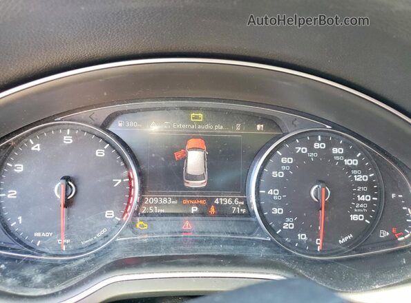 WA1LHAF73JD040402 2018 AUDI Q7 Black Widok zestawu wskaźników