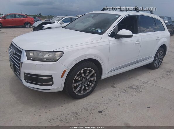 WA1LHAF74KD022153 2019 AUDI Q7 White Առջևի ձախ երեք քառորդ տեսարան