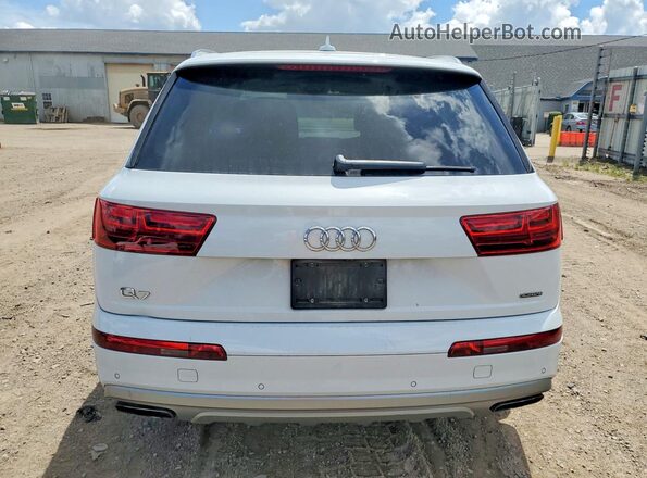 WA1LHAF75JD024556 2018 AUDI Q7 White Widok z tyłu