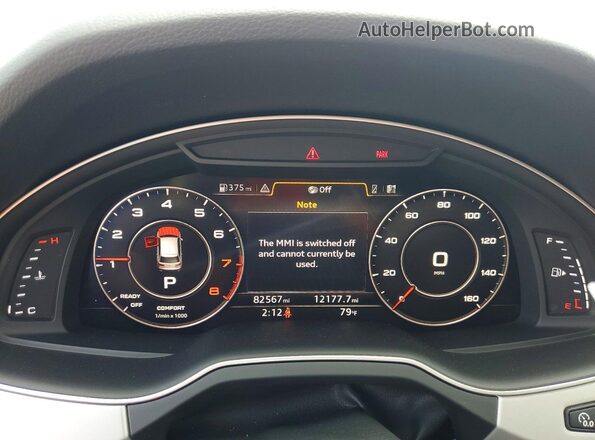 WA1LHAF75JD024556 2018 AUDI Q7 White Widok zestawu wskaźników